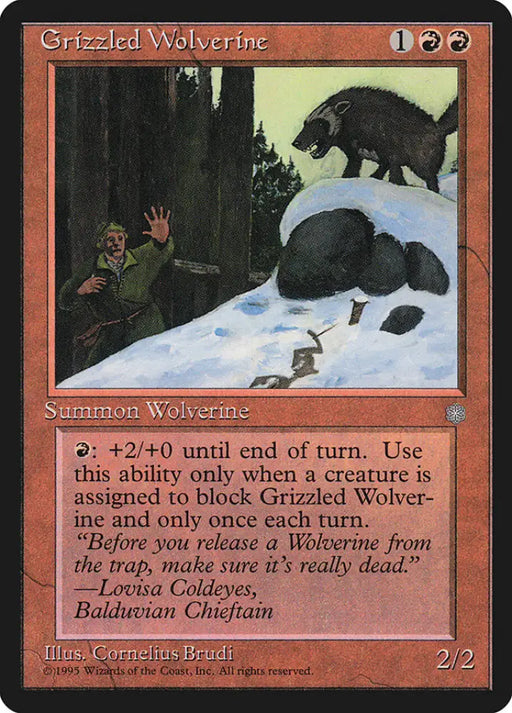 Grizzled Wolverine [Ice Age] - MTG Single