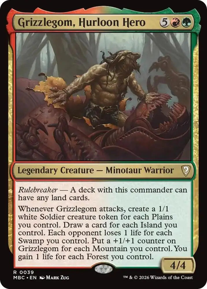 Grizzlegom, Hurloon Hero (39) [Mystery Booster Commander Edition]