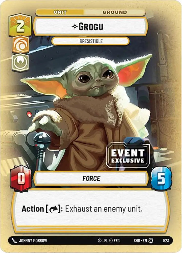 Grogu - Irresistible (Event Promo) (523) [Miscellaneous] - Star Wars: Unlimited Single