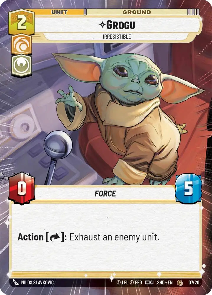 Grogu - Irresistible (Hyperspace) (07/20) [Shadows of the Galaxy: Weekly Play] - Star Wars: Unlimited Single