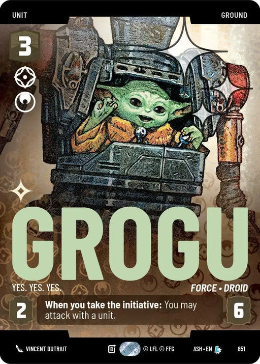 Grogu - Yes. Yes. Yes. (Prestige Foil) (851) [Ashes of the Empire]