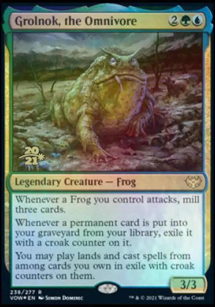 Grolnok the Omnivore [Innistrad: Crimson Vow Prerelease Promos] - MTG Single