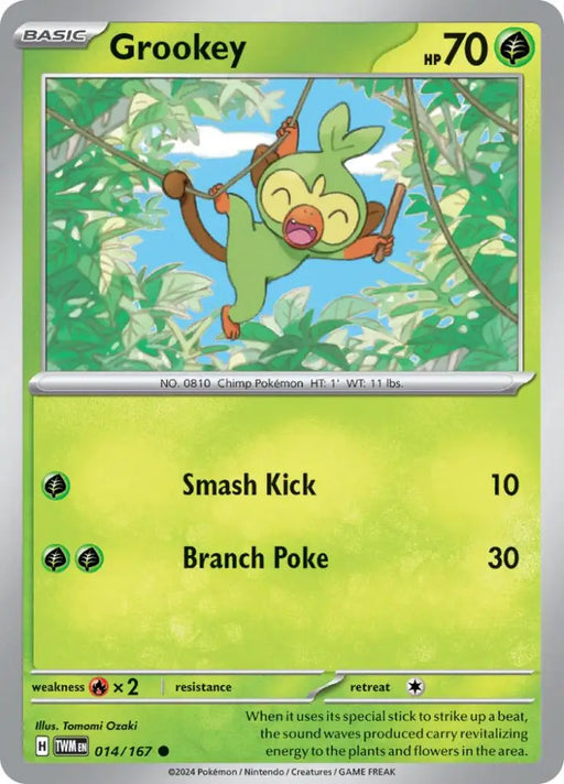 Grookey (014/167) [Scarlet & Violet: Twilight Masquerade] - Pokemon Single
