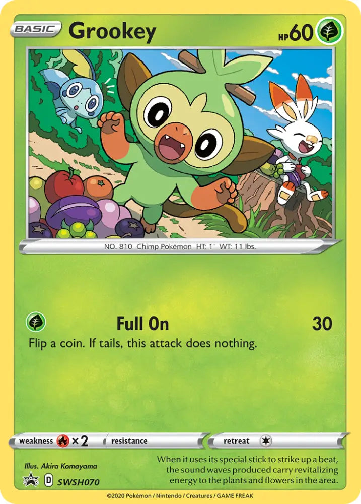 Grookey (SWSH070) [Sword & Shield: Black Star Promos] - Pokemon Single
