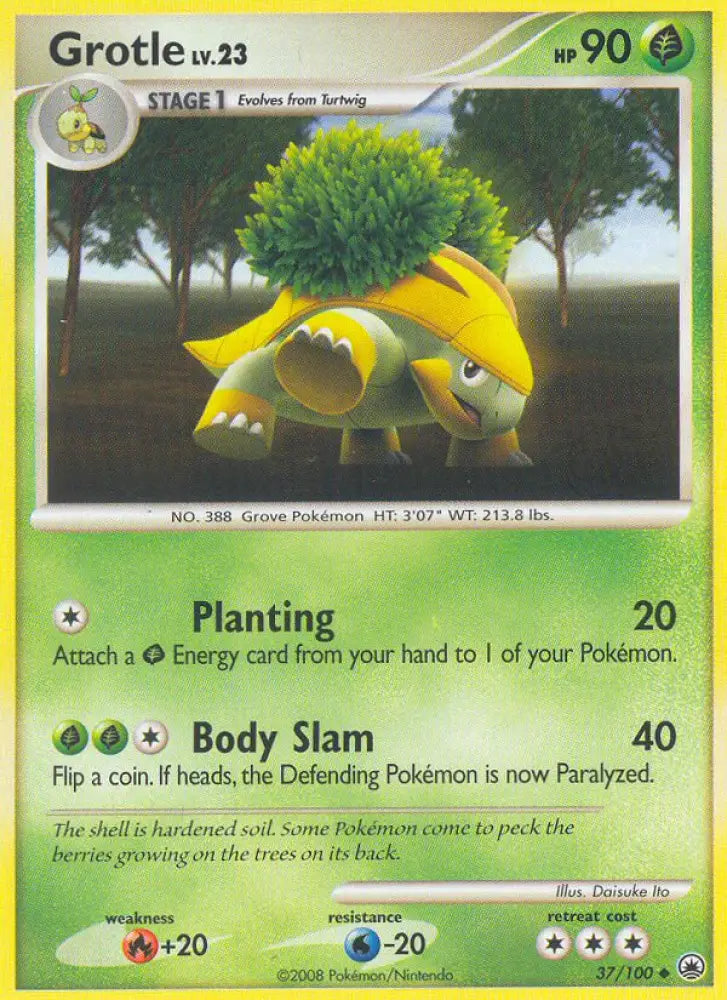 Grotle (37/100) [Diamond & Pearl: Majestic Dawn] - Pokemon Single
