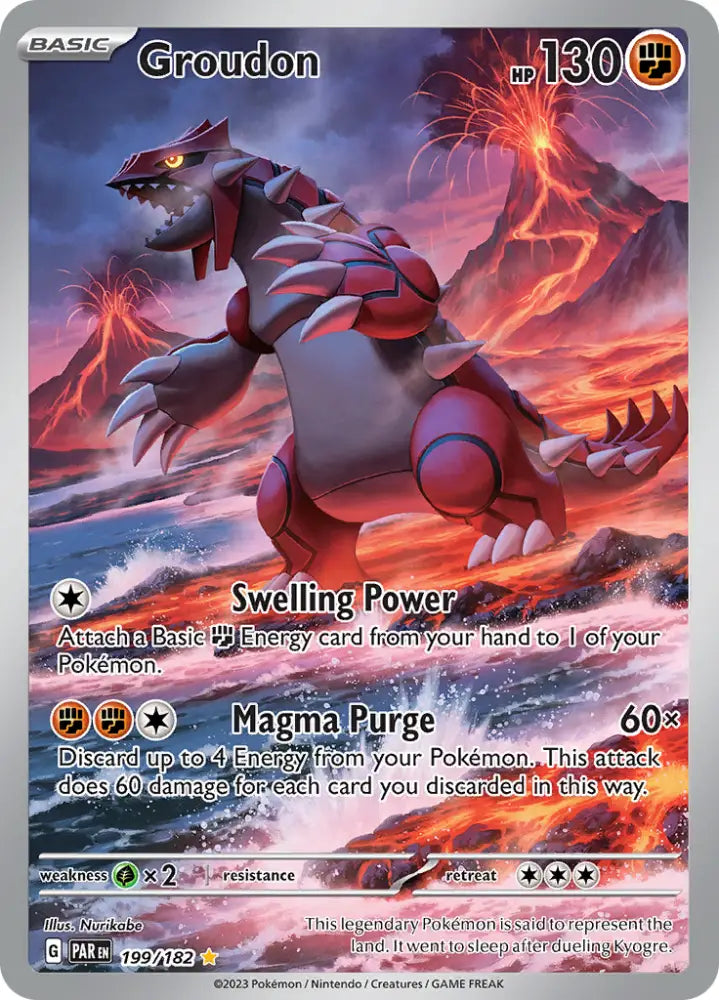 Groudon (199/182) [Scarlet & Violet: Paradox Rift] - Pokemon Single