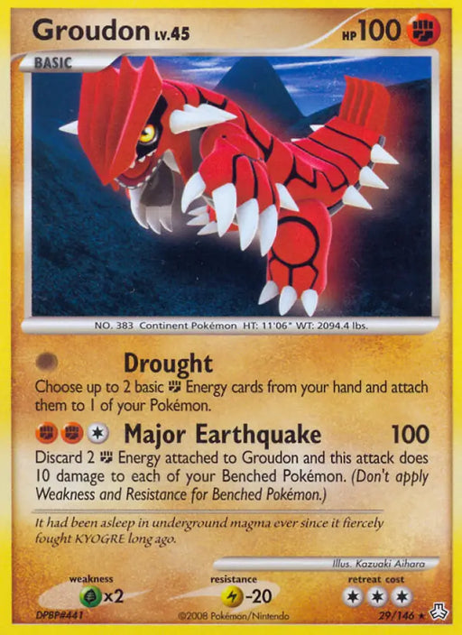 Groudon (29/146) [Diamond & Pearl: Legends Awakened] - Pokemon Single