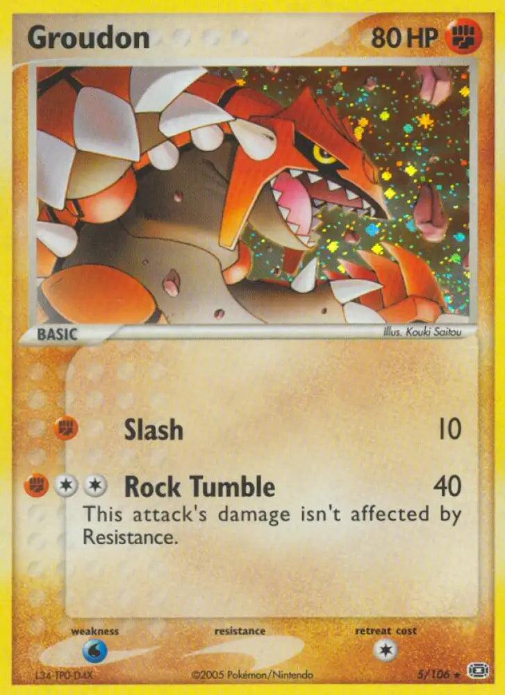Groudon (5/106) [EX: Emerald] - Pokemon Single
