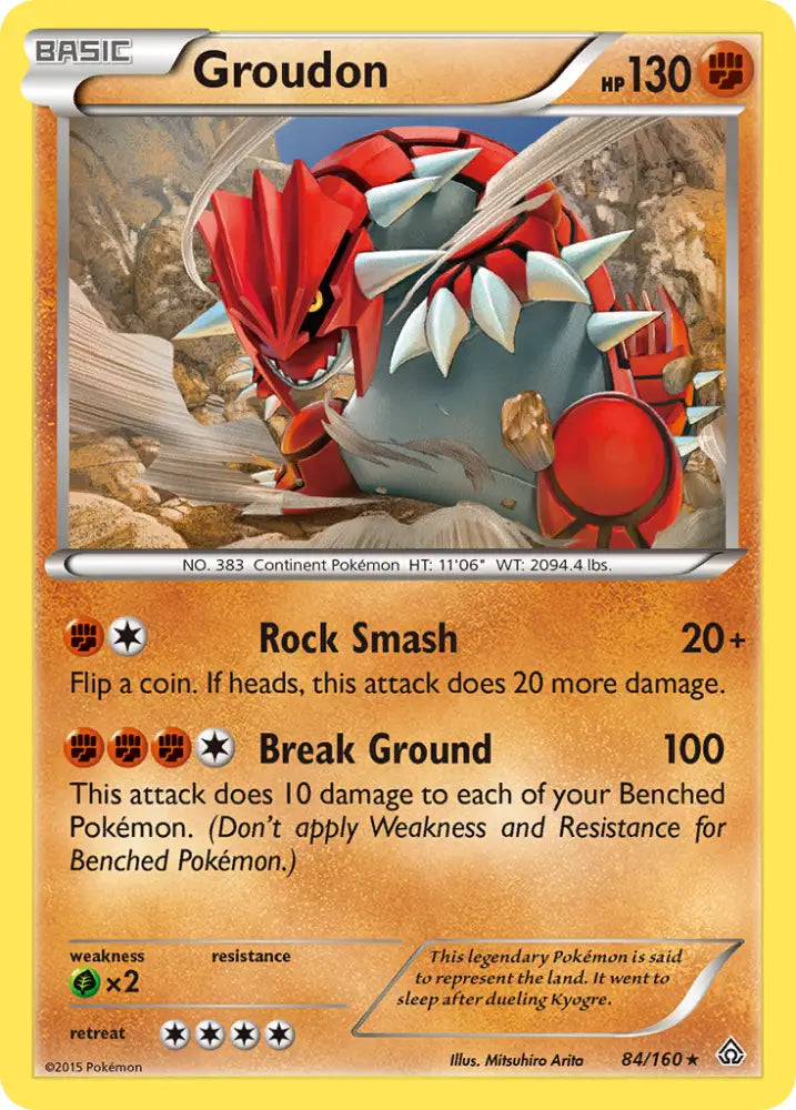 Groudon (84/160) [XY: Primal Clash] - Pokemon Single