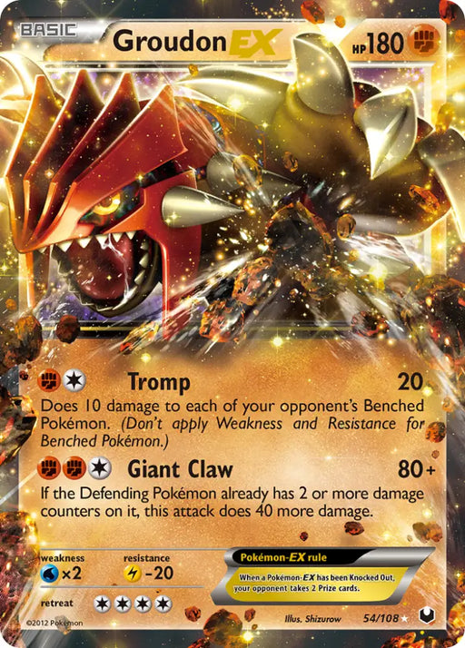 Groudon EX (54/108) [Black & White: Dark Explorers] - Pokemon Single