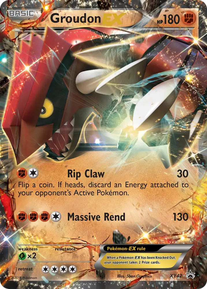 Groudon EX (XY42) [XY: Black Star Promos] - Pokemon Single