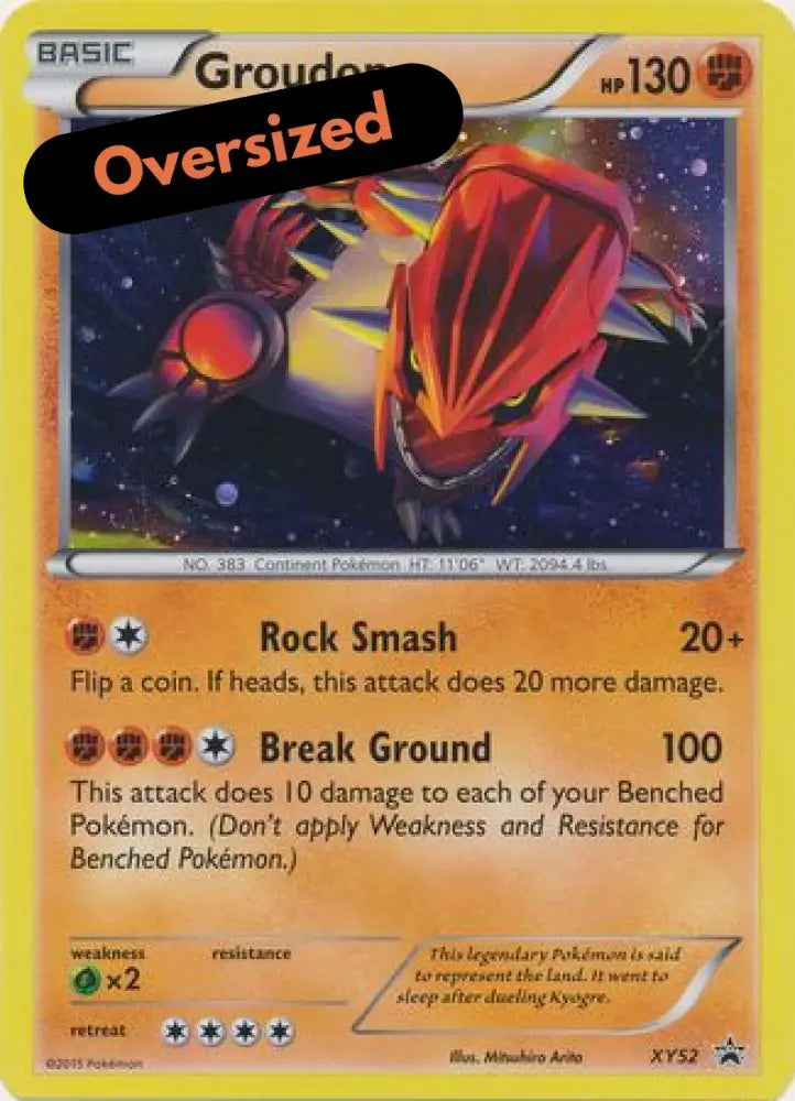Groudon (XY52) (Jumbo Card) [XY: Black Star Promos] - Pokemon Single
