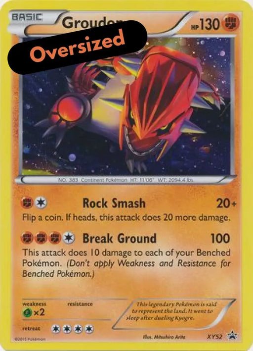 Groudon (XY52) (Jumbo Card) [XY: Black Star Promos] - Pokemon Single