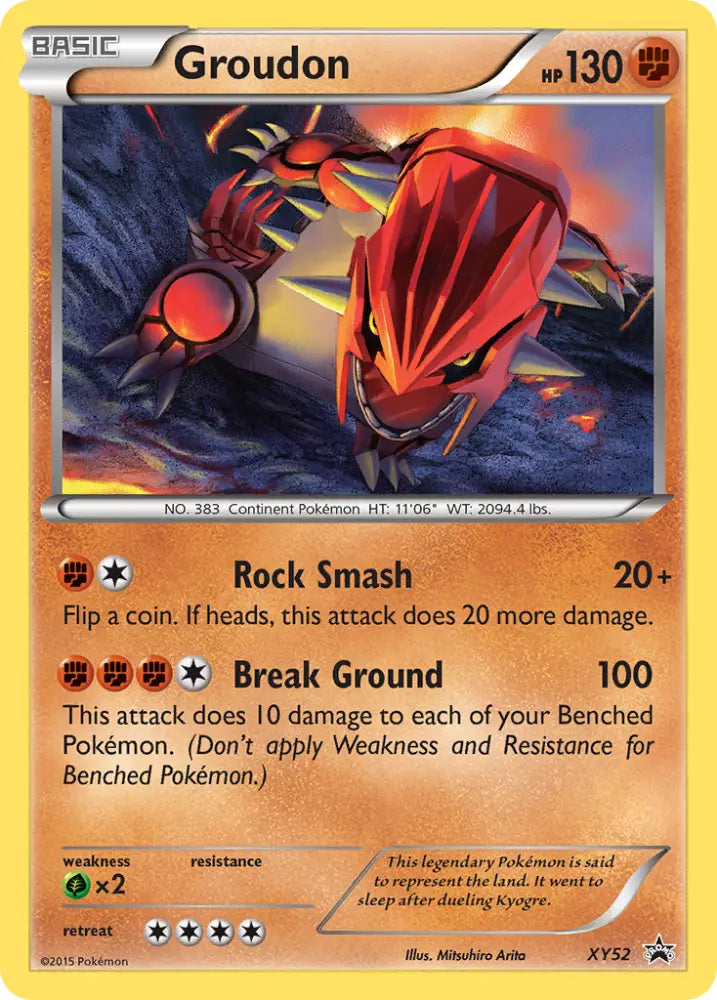 Groudon (XY52) [XY: Black Star Promos] - Pokemon Single