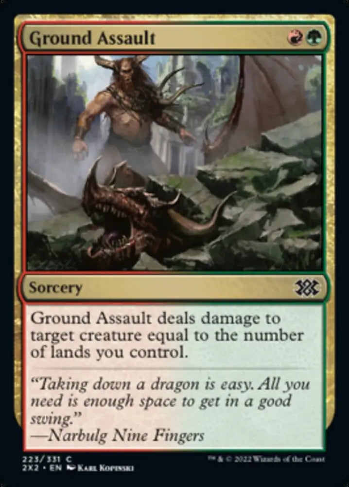 Ground Assault [Double Masters 2022] - MTG Single