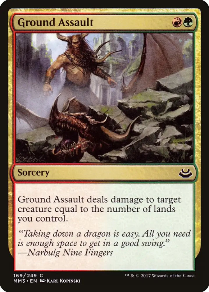 Ground Assault [Modern Masters 2017] - MTG Single