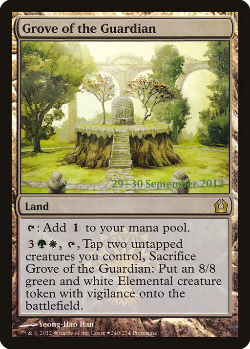 Grove of the Guardian [Return to Ravnica Prerelease Promos] - MTG Single
