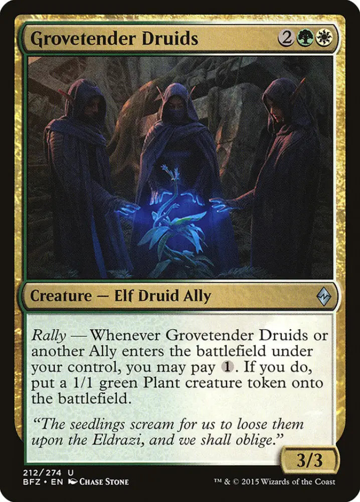 Grovetender Druids [Battle for Zendikar] - MTG Single