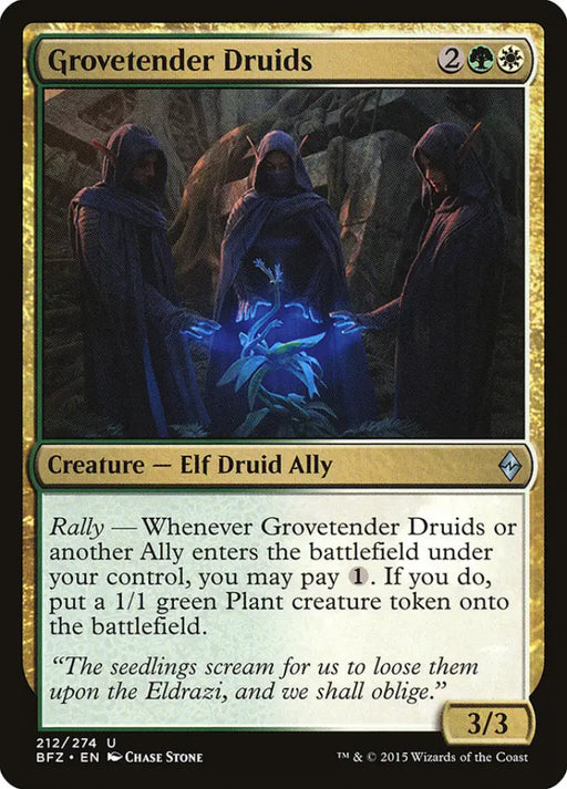 Grovetender Druids [Battle for Zendikar] - MTG Single