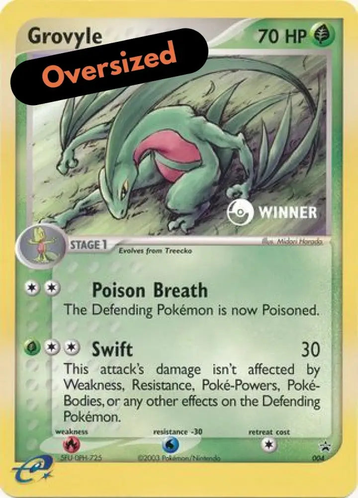 Grovyle (004) (Jumbo Card) [Nintendo: Black Star Promos] - Pokemon Single
