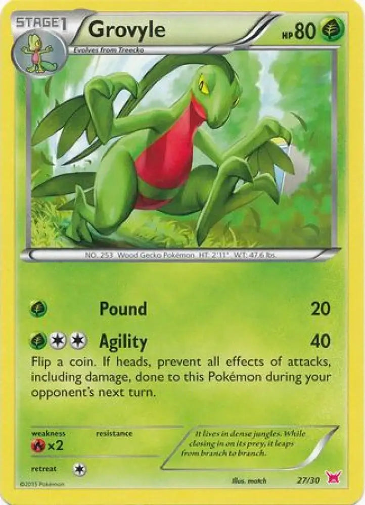 Grovyle (27/30) [XY: Trainer Kit 2 - Latias] - Pokemon Single