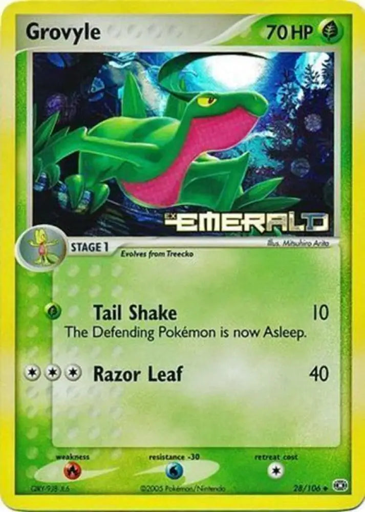 Grovyle (28/106) (Stamped) [EX: Emerald] - Pokemon Single