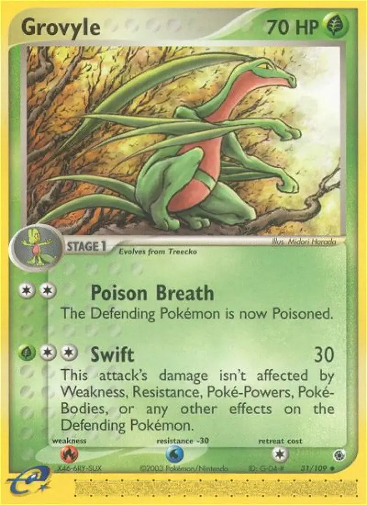 Grovyle (31/109) [EX: Ruby & Sapphire] - Pokemon Single