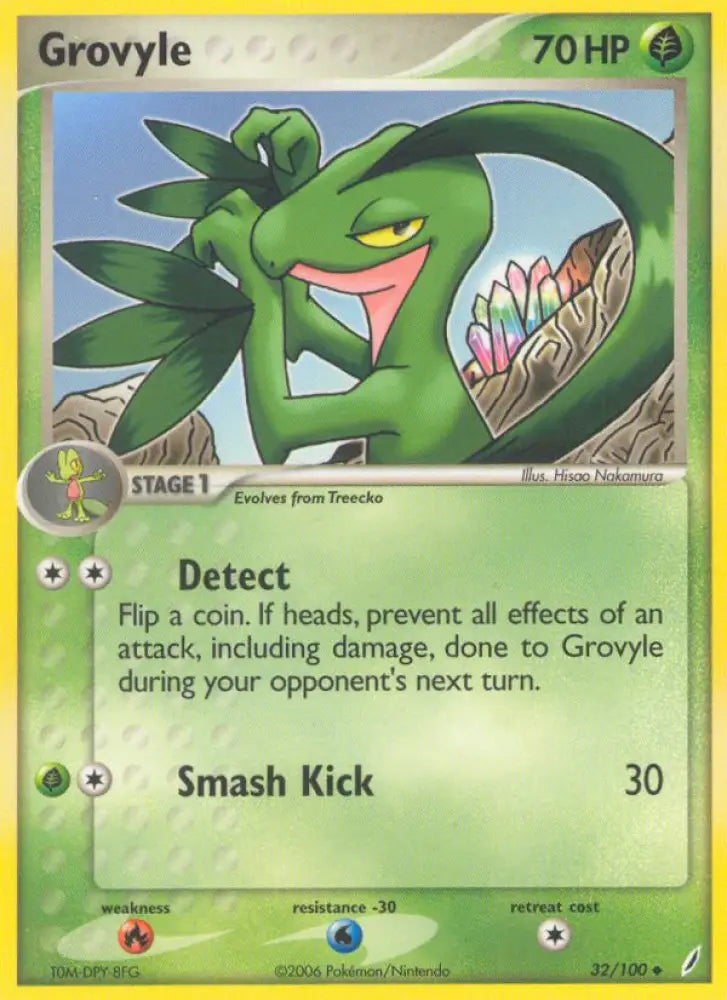 Grovyle (32/100) [EX: Crystal Guardians] - Pokemon Single