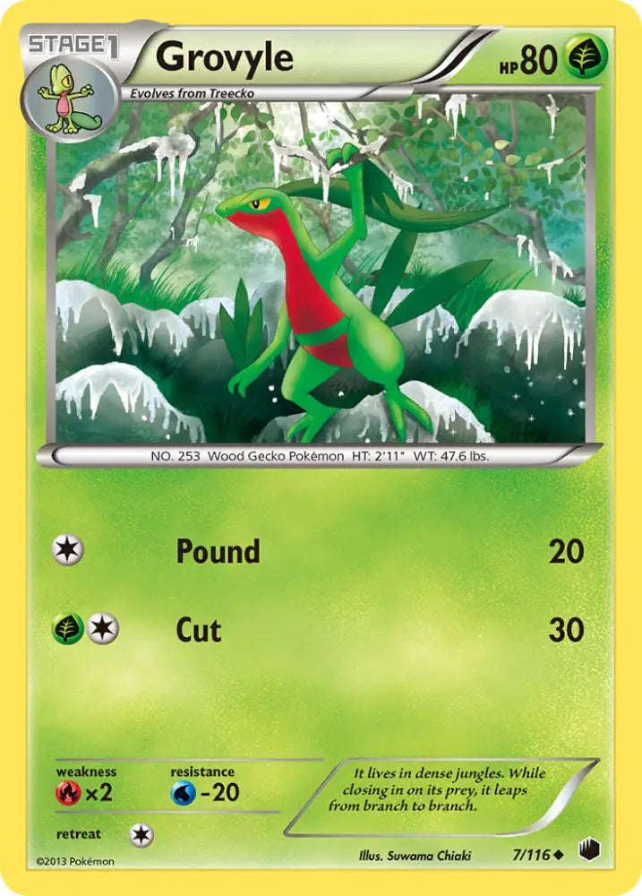 Grovyle (7/116) [Black & White: Plasma Freeze] - Pokemon Single
