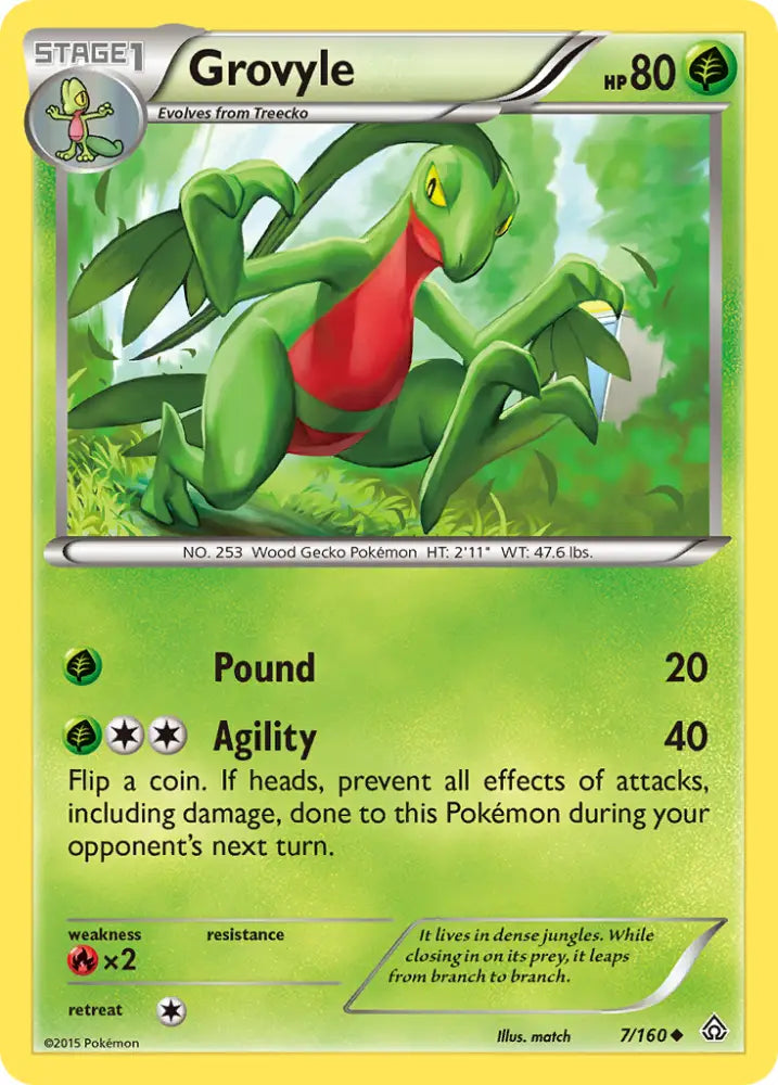 Grovyle (7/160) [XY: Primal Clash] - Pokemon Single