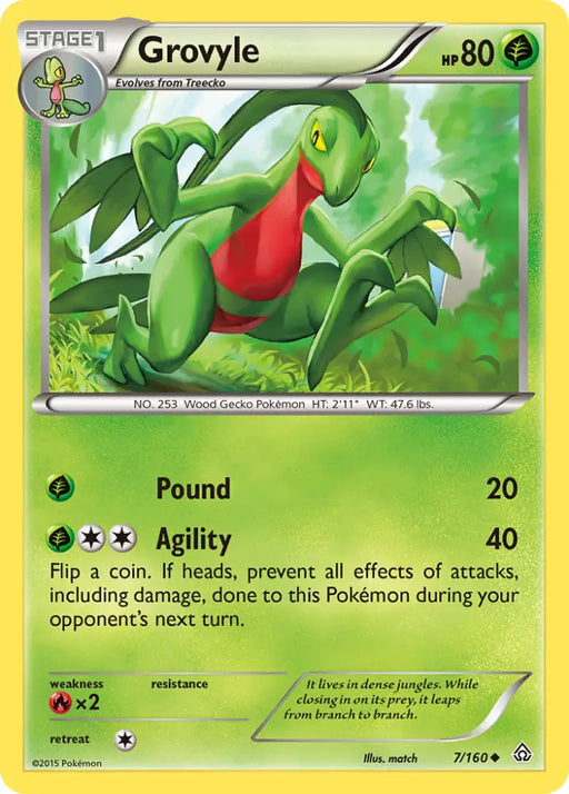 Grovyle (7/160) [XY: Primal Clash] - Pokemon Single
