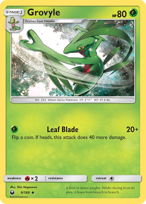 Grovyle (9/168) [Sun & Moon: Celestial Storm] - Pokemon Single