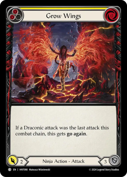 Grow Wings (Yellow) [The Hunted] Rainbow Foil - Flesh And Blood Single