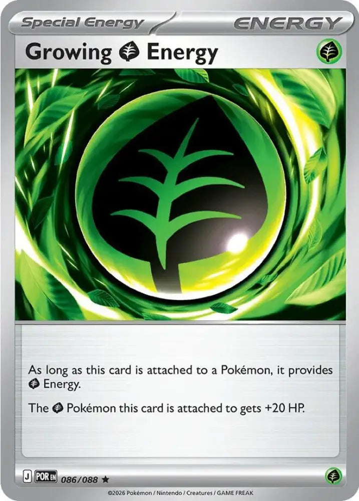 Growing Grass Energy - 086/088 (Non-Holo) [Deck Exclusives]