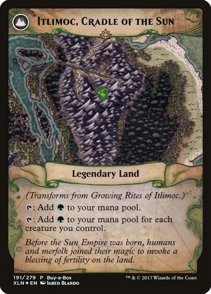Growing Rites of Itlimoc // Itlimoc Cradle of the Sun (Buy-A-Box) [Ixalan Treasure Chest] - MTG Single