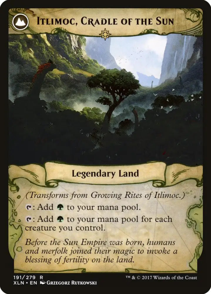 Growing Rites of Itlimoc // Itlimoc Cradle of the Sun [Ixalan] - MTG Single