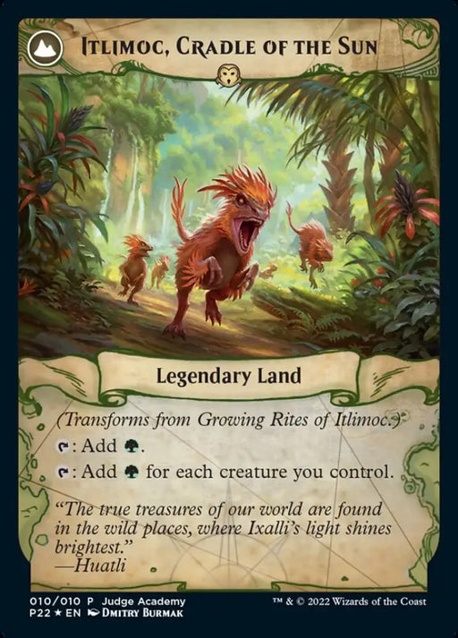 Growing Rites of Itlimoc // Itlimoc Cradle of the Sun [Judge Gift Cards 2022] - MTG Single