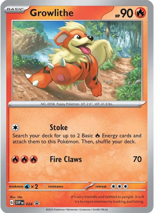 Growlithe (024) [Scarlet & Violet: Black Star Promos] - Pokemon Single