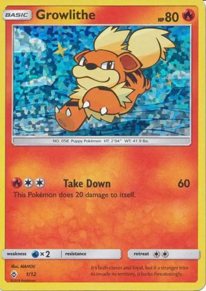 Growlithe (1/12) [McDonald’s Promos: 2018 Collection] - Pokemon Single