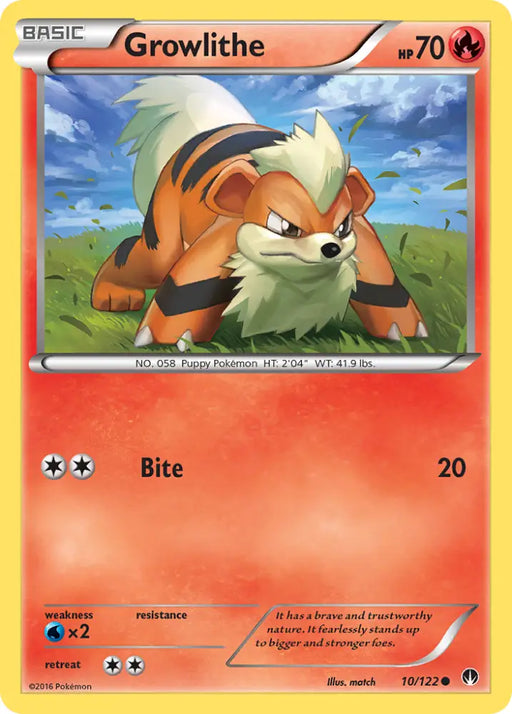 Growlithe (10/122) [XY: BREAKpoint] - Pokemon Single