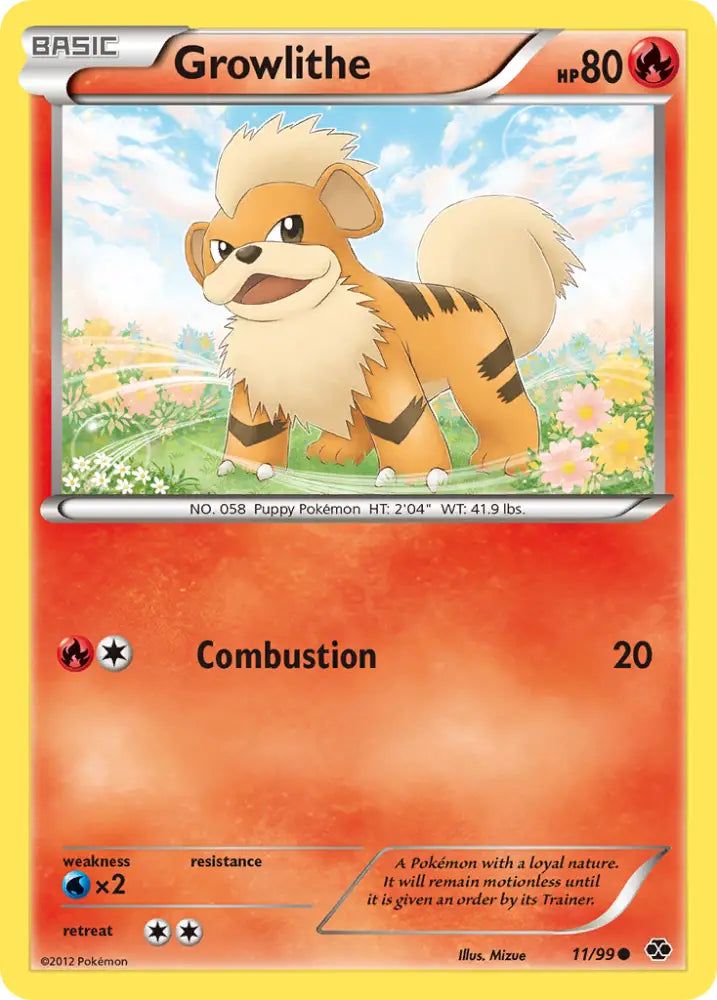 Growlithe (11/99) [Black & White: Next Destinies] - Pokemon Single