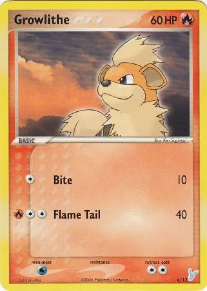 Growlithe (4/12) [EX: Trainer Kit 2 - Minun] - Pokemon Single