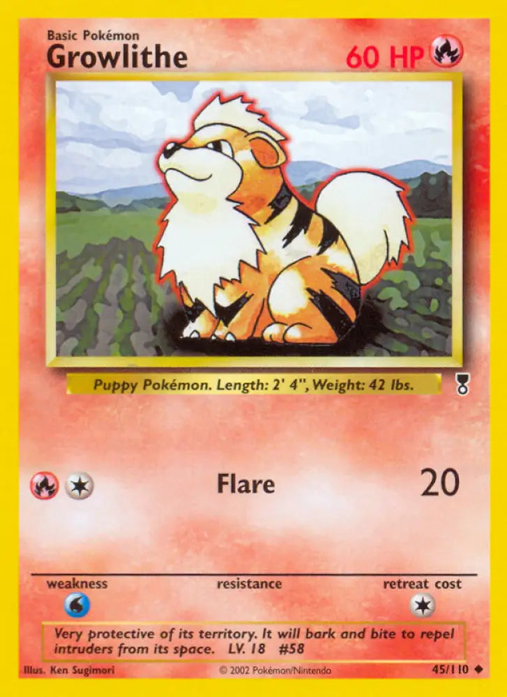 Growlithe (45/110) [Legendary Collection] - Pokemon Single