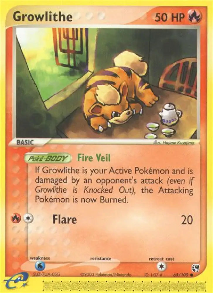 Growlithe (65/100) [EX: Sandstorm] - Pokemon Single
