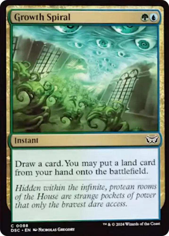 Growth Spiral [Duskmourn: House of Horror Commander] - MTG Single