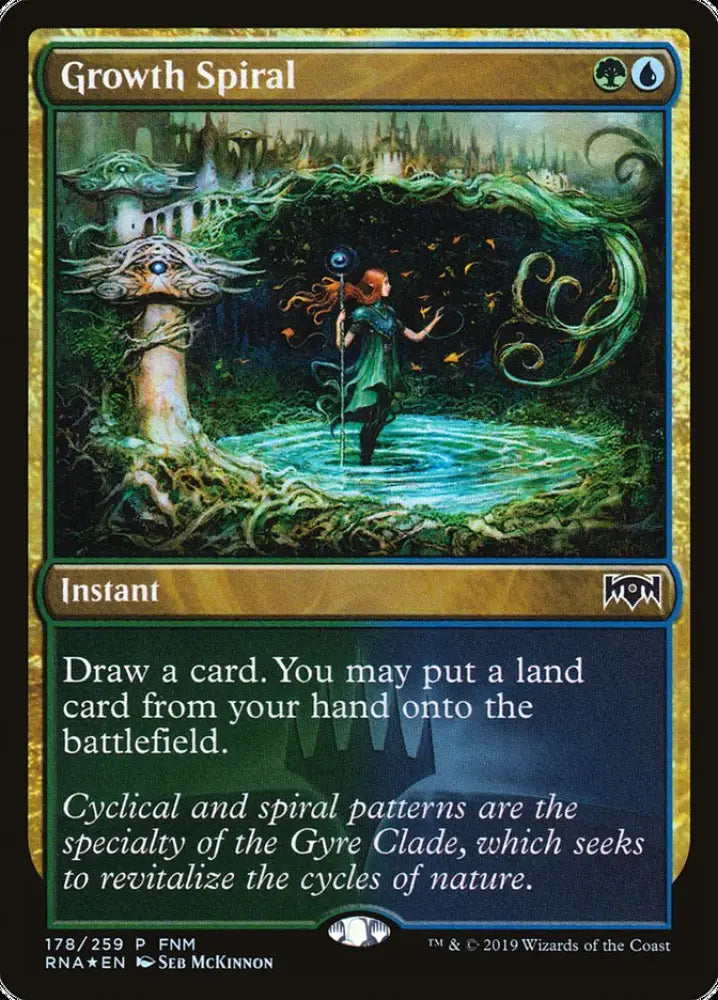 Growth Spiral (FNM) [Ravnica Allegiance Promos] - MTG Single
