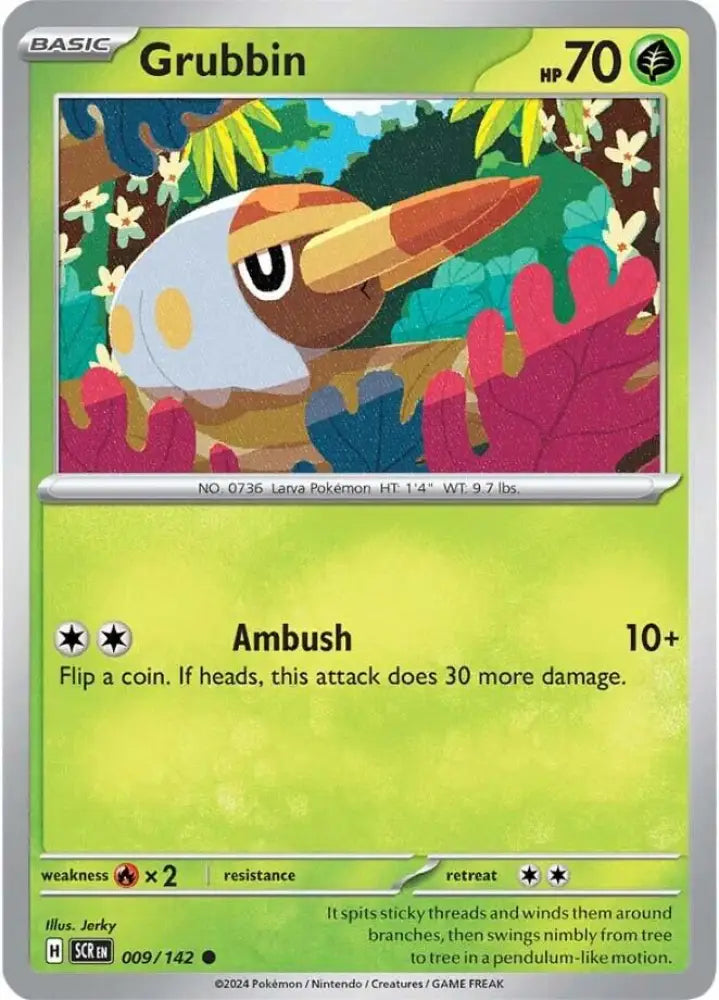 Grubbin (009/142) [Scarlet & Violet: Stellar Crown] - Pokemon Single