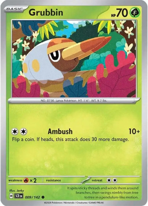 Grubbin (009/142) [Scarlet & Violet: Stellar Crown] - Pokemon Single