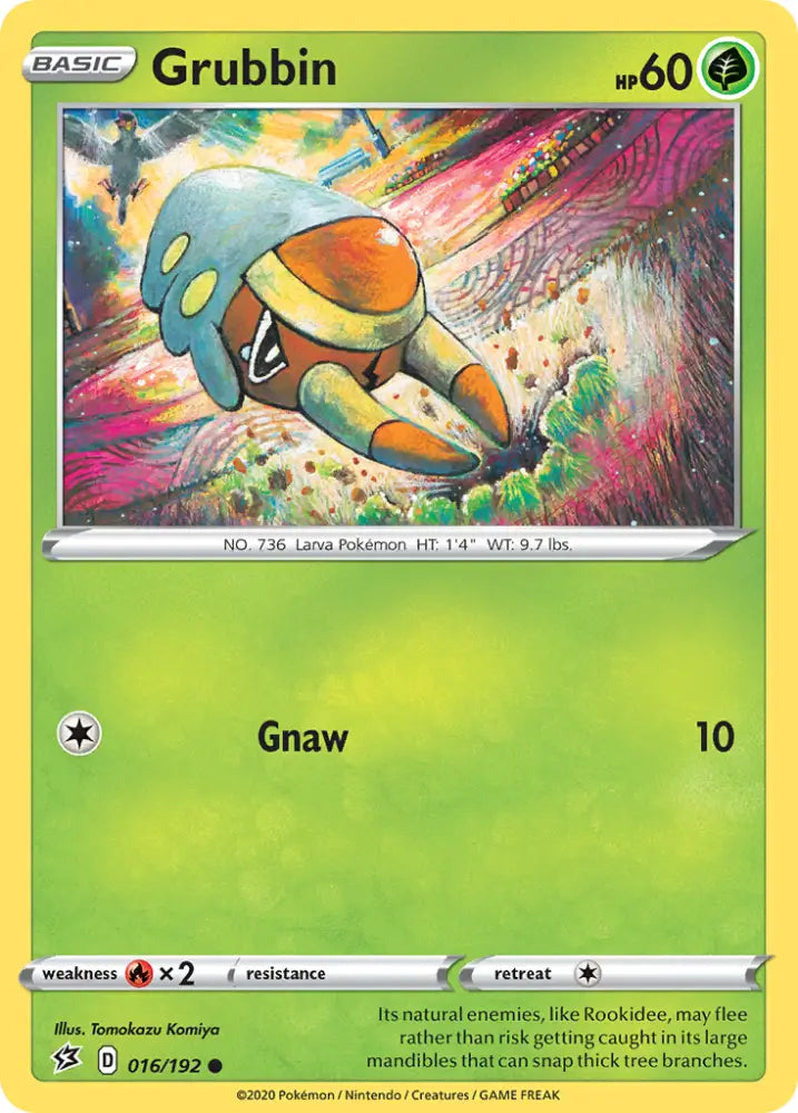 Grubbin (016/192) [Sword & Shield: Rebel Clash] - Pokemon Single