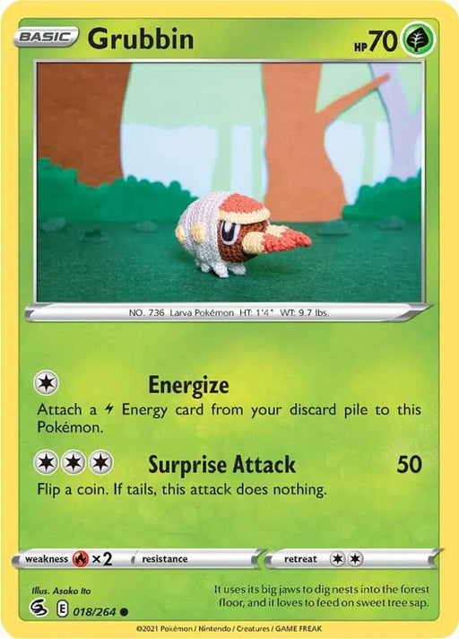 Grubbin (018/264) [Sword & Shield: Fusion Strike] - Pokemon Single